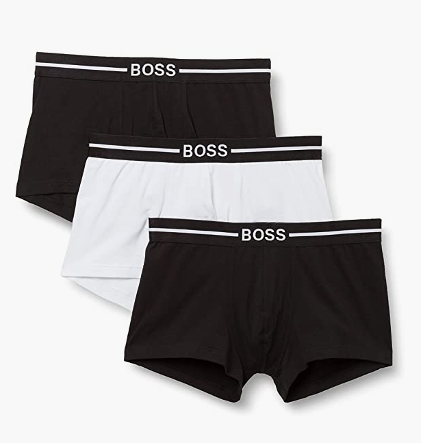 Hugo Boss 雨果·博斯 男士平角内裤 50451408 3条装181.4元