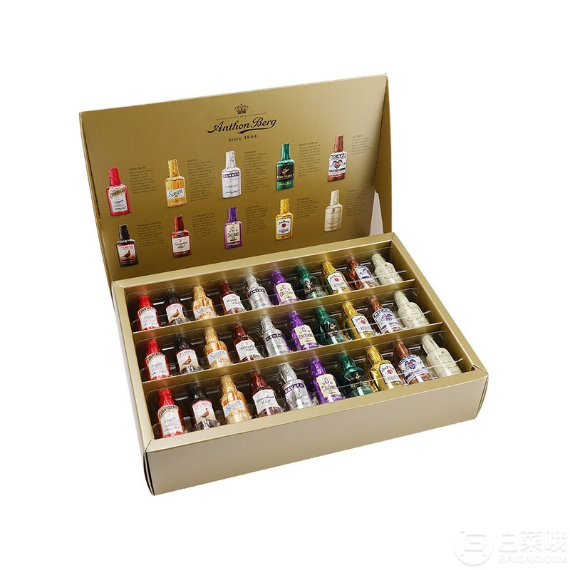 丹麦皇室御用酒心巧克力，Anthon Berg 爱顿博格 10味酒心巧克力礼盒装60支137.04元包邮包税（多重优惠）