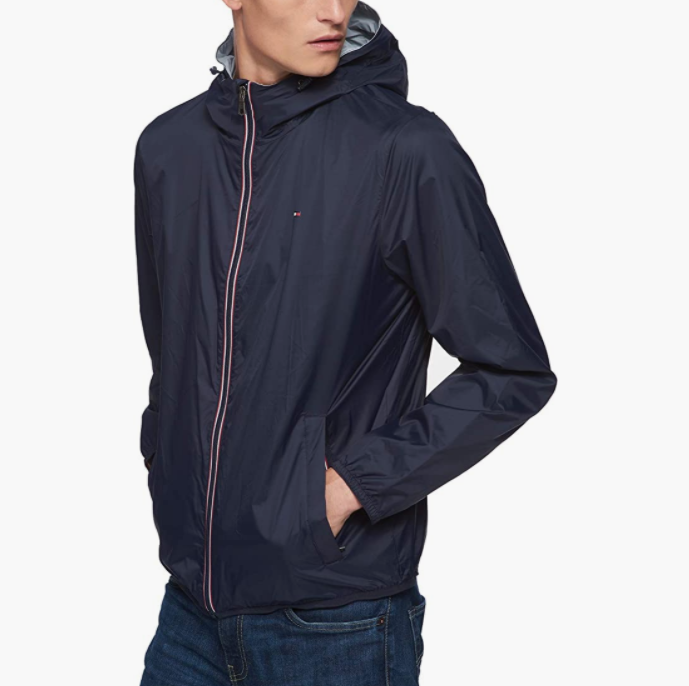 Tommy Hilfiger 汤米·希尔费格 男式轻质连帽防水夹克379.81元