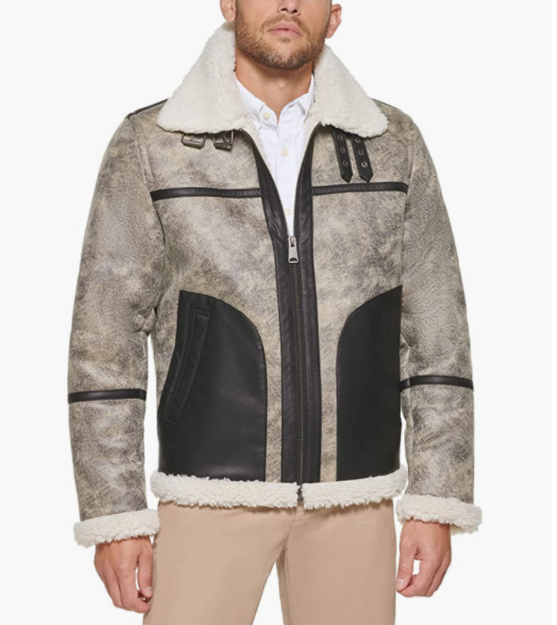 Tommy Hilfiger 汤米·希尔费格 男士人造羊毛飞行员夹克755.86元