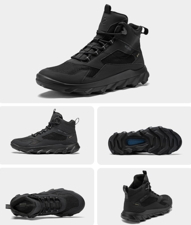 ECCO 爱步 Mx Mid驱动系列 男士GTX防水防滑高帮休闲鞋 820224539.11元（天猫旗舰店折后1989元）