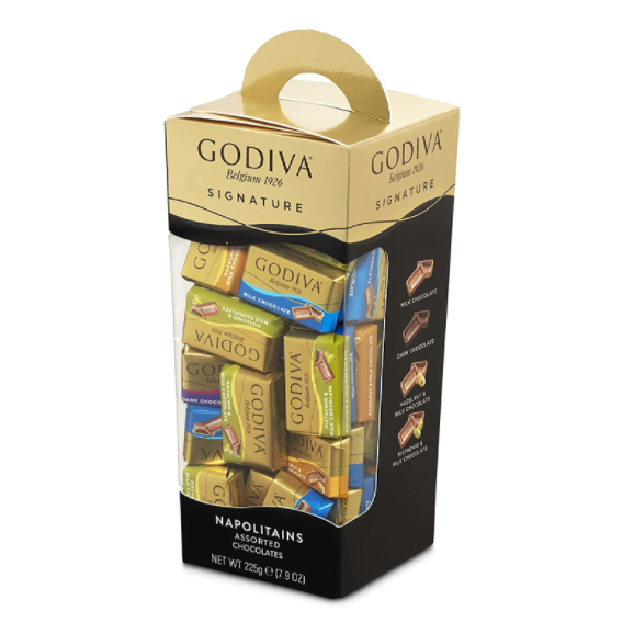 限地区，GODIVA 歌帝梵 Napolitian Tower 混合味巧克力礼盒装 225g/盒124.45元包税包邮（多重优惠）