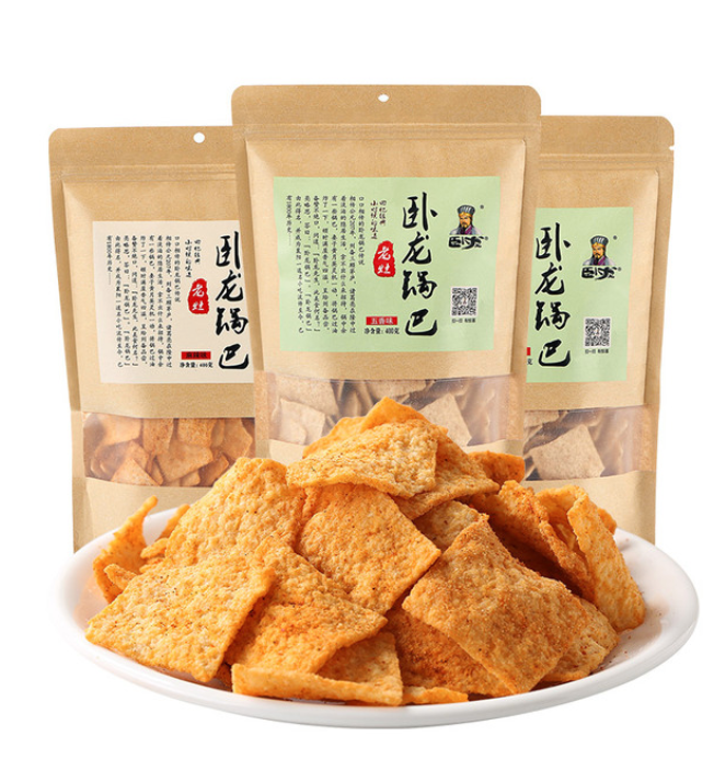 卧龙锅巴 襄阳特产 手工锅巴 400g*3袋19.9元包邮（需领券）