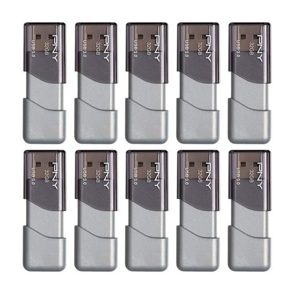 PNY 必恩威 Turbo Attaché 3 USB3.0高性能急速U盘32GB*10个装新低229.24元