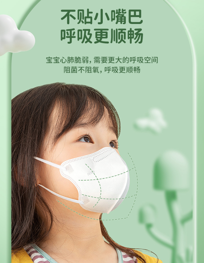 可孚 儿童专用N95医用口罩 独立30片新低12.92元包邮（双重优惠）
