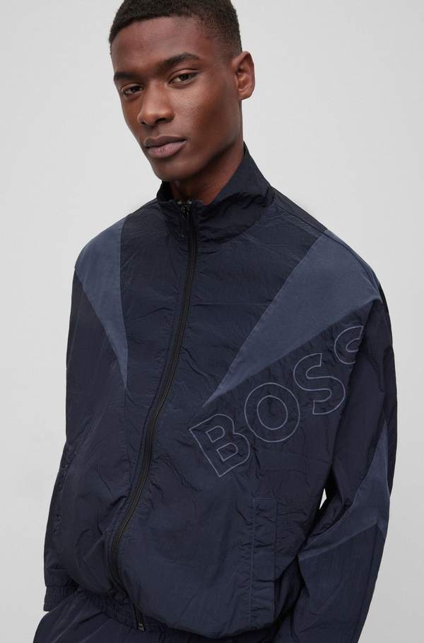 BOSS Hugo Boss 雨果·博斯 Zelon 男士平纹针织立领夹克50488687新低742元（中文官网2700元）