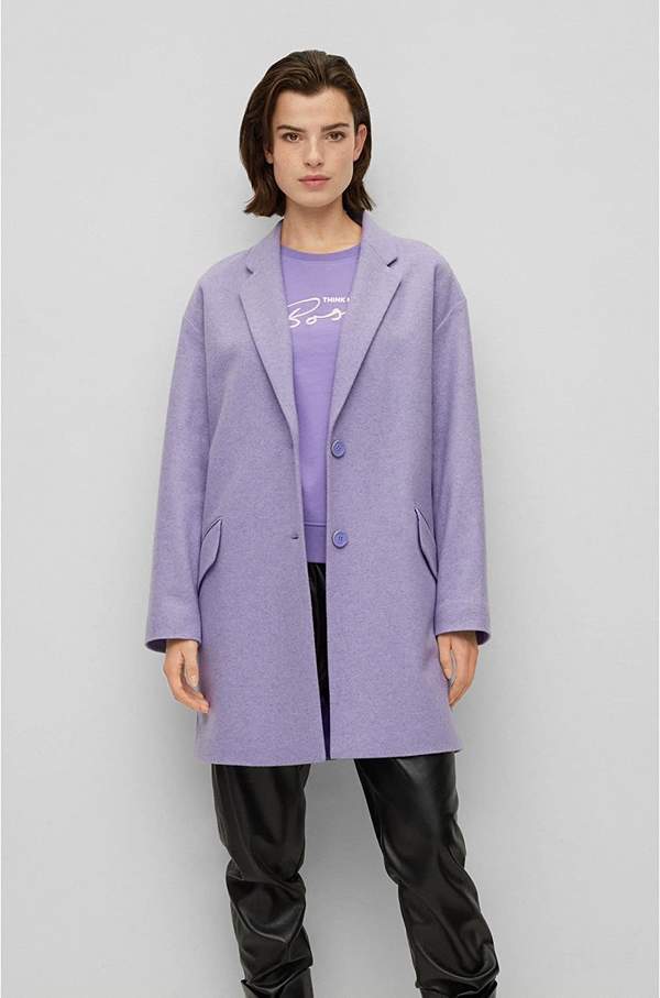BOSS Hugo Boss 雨果·博斯 C_Casetto 女士羊毛混纺大衣504767841168元