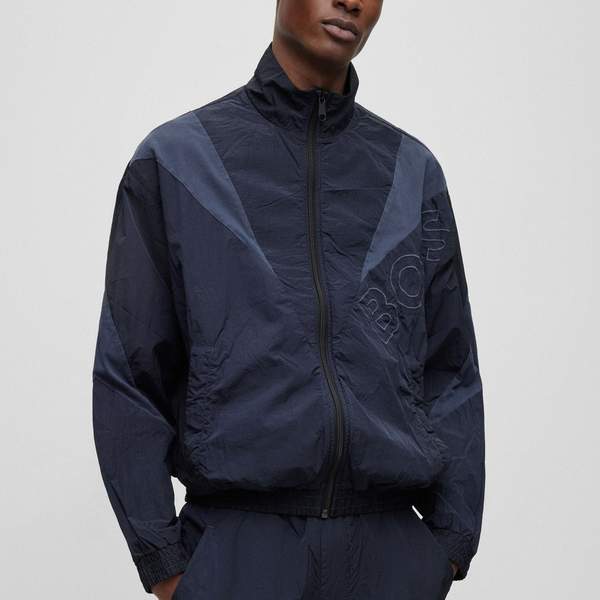 BOSS Hugo Boss 雨果·博斯 Zelon 男士平纹针织立领夹克50488687新低742元（中文官网2700元）