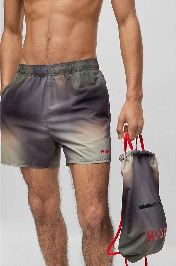 HUGO Hugo Boss 雨果·博斯 Cruise 沙滩3件套（速干泳裤+浴巾+抽绳包）525.43元