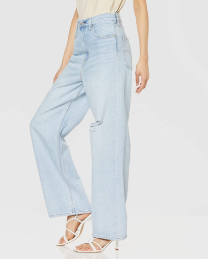销量第一，日版 Levi's 李维斯 女士高腰阔腿牛仔裤 26872-0015184.26元（可3件9折）