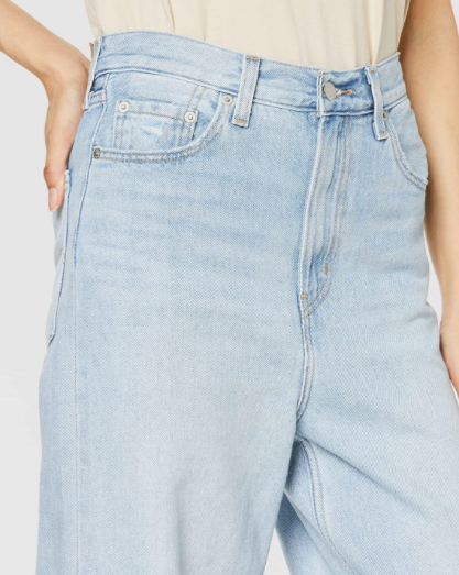 销量第一，日版 Levi's 李维斯 女士高腰阔腿牛仔裤 26872-0015184.26元（可3件9折）
