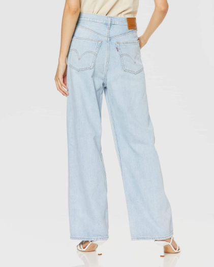 销量第一，日版 Levi's 李维斯 女士高腰阔腿牛仔裤 26872-0015184.26元（可3件9折）