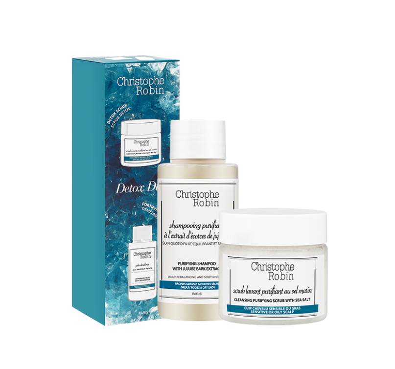 <span>白菜！</span>Christophe Robin 海盐洗护旅行装两件套（磨砂膏40ml+护发素75ml）新低49.9元包邮（需领券）