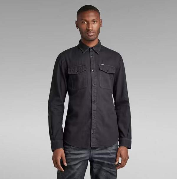G-Star Raw Marine 男士轻质牛仔布纯棉工装衬衫D20165379元