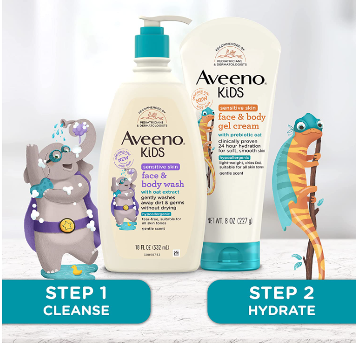 销量第一，Aveeno 艾维诺 婴儿洗发沐浴二合一 532ml新低61.38元