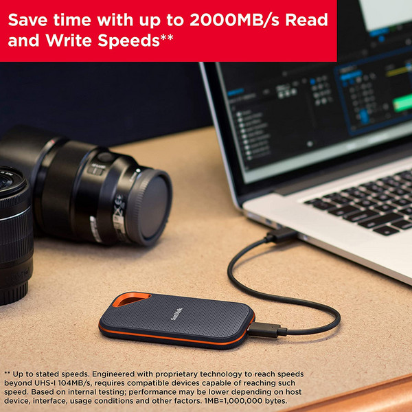读写2000MB/秒，SanDisk 闪迪 Extreme Pro 至尊超极速 NVMe 移动固态硬盘4TB新低2295.82元（京东 3199元）