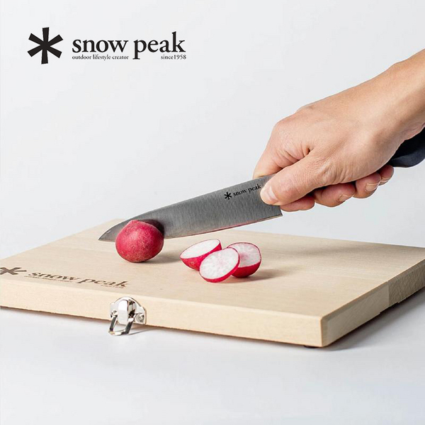 日本顶级户外品牌，Snow Peak 雪峰 折叠砧板水果刀套装 中号‎CS-207新低245.28元（可3件92折）