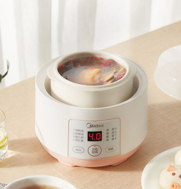 Midea 美的 DZ08Easy101 全自动陶瓷电炖锅0.8L新低69元包邮（需领券）