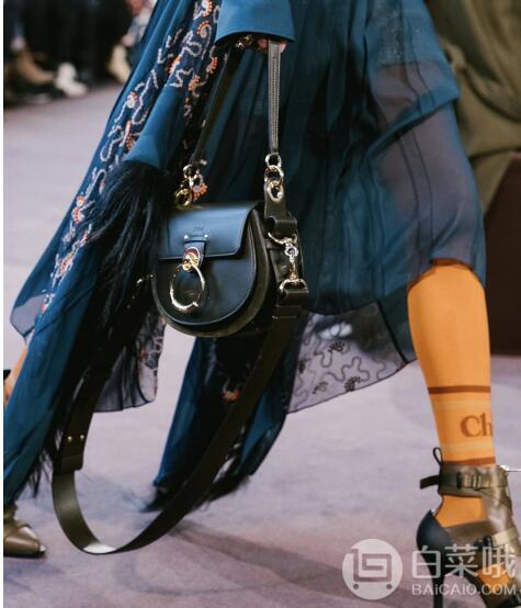 Chloé 蔻依 Tess 女士小号真皮拼接单肩包7184.66元（官网15700元）