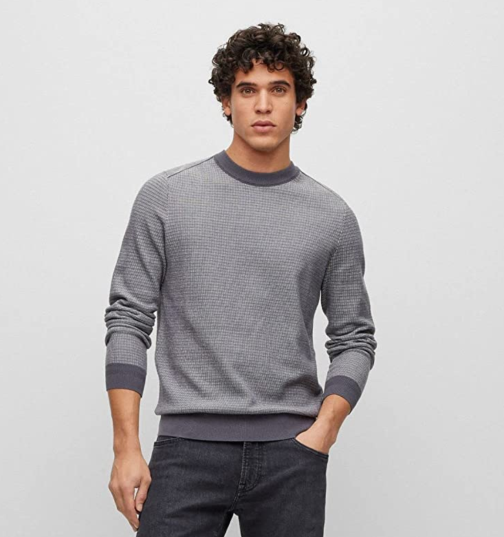 Hugo Boss 雨果·博斯 Abovemo 男士棉质羊绒毛衣 50482546426.92元