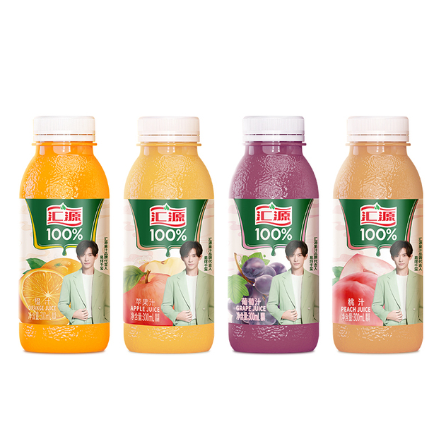 没有科技与狠活儿，汇源果汁 100%果汁乐享礼盒 300ml*8瓶44.9元包邮（双重优惠）