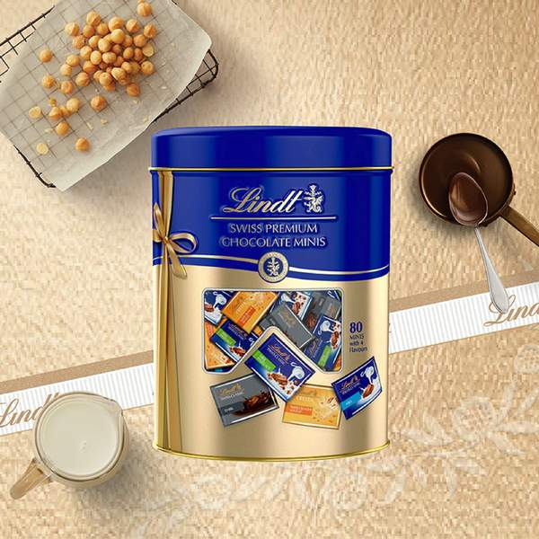 Lindt 瑞士莲 经典精选缤纷小块装巧克力罐装470g69元包税包邮（需领券）
