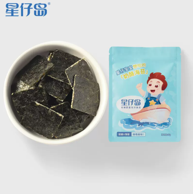 星仔岛 奶酪海苔 25g*3包19.9元包邮（需领券）