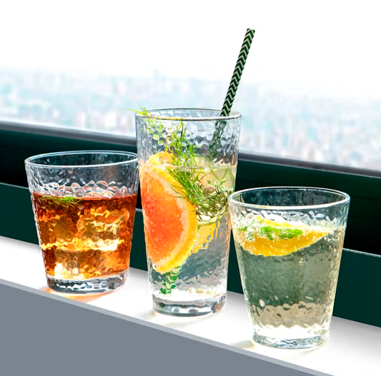 Lovwish 乐唯诗 锤纹玻璃杯 220ml*6只装14.9元包邮（需领券）