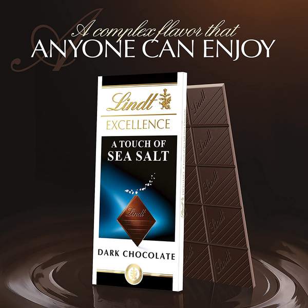 Lindt 瑞士莲 海盐特级黑巧克力100g*12排184元