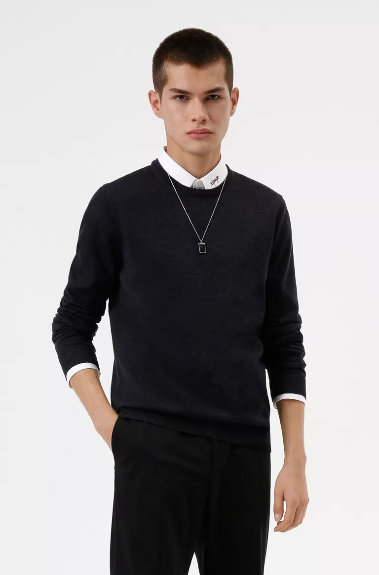 Hugo Hugo Boss 雨果·博斯 San Paolo 3 男士100%美利奴羊毛衫50455987371.34元（可3件92折）