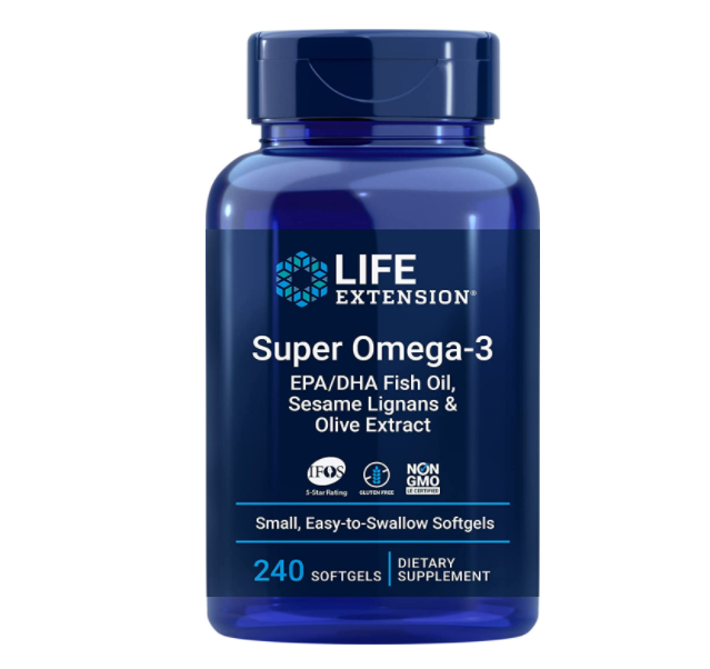 <span>0税费！</span>高纯度五星鱼油，Life Extension 沿寿 Omega-3超级鱼油软胶囊240粒144.64元（天猫旗舰店308元）