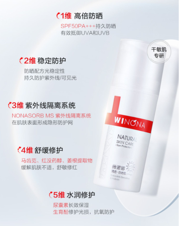 Winona 薇诺娜 清透防晒乳套装 SPF50+/PA+++ 30g+15g*2支99元包邮