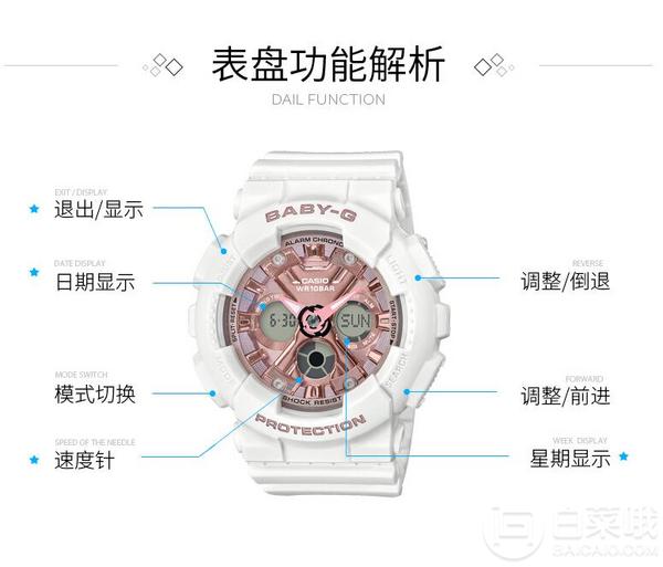 CASIO 卡西欧 Baby-G系列 BA-130-7A2ER 女士运动腕表562.75元
