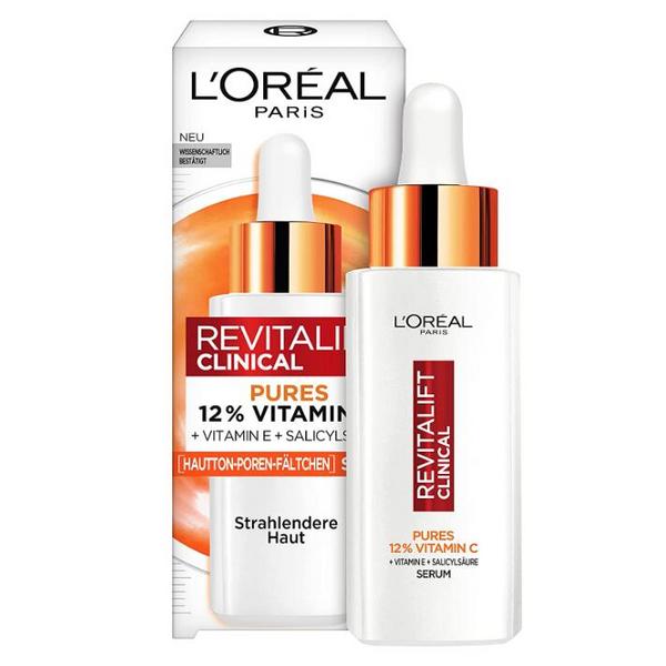 L'Oréal Paris 欧莱雅 Revitalift Clinical 12%纯维生素C精华液30mL新低88.94元（可3件92折）