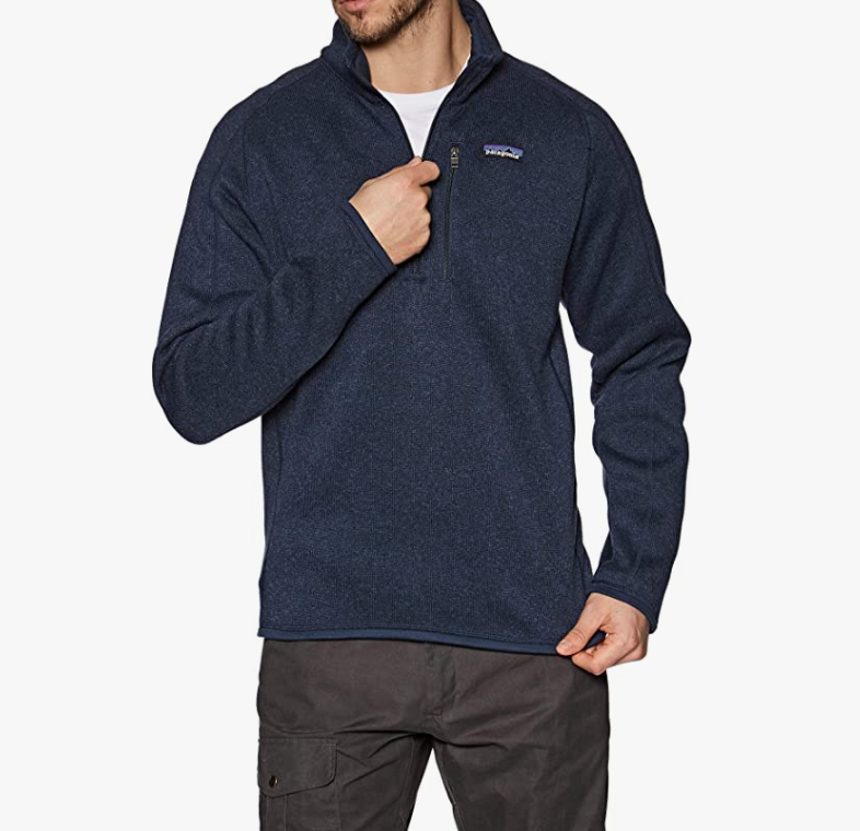 Patagonia 巴塔哥尼亚 Better Sweater 1/4拉链 男士保暖抓绒衣653.04元