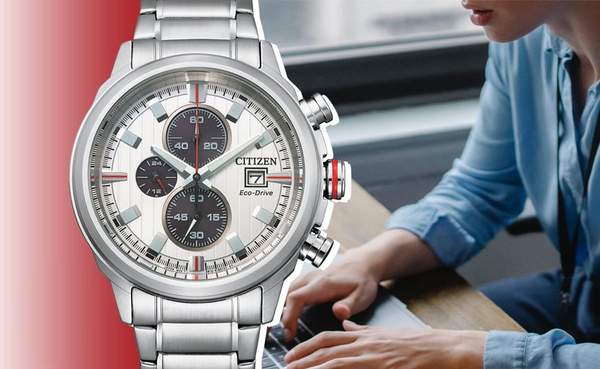 Citizen 西铁城 CA0738-83A 男士三眼计时光动能腕表1586.59元