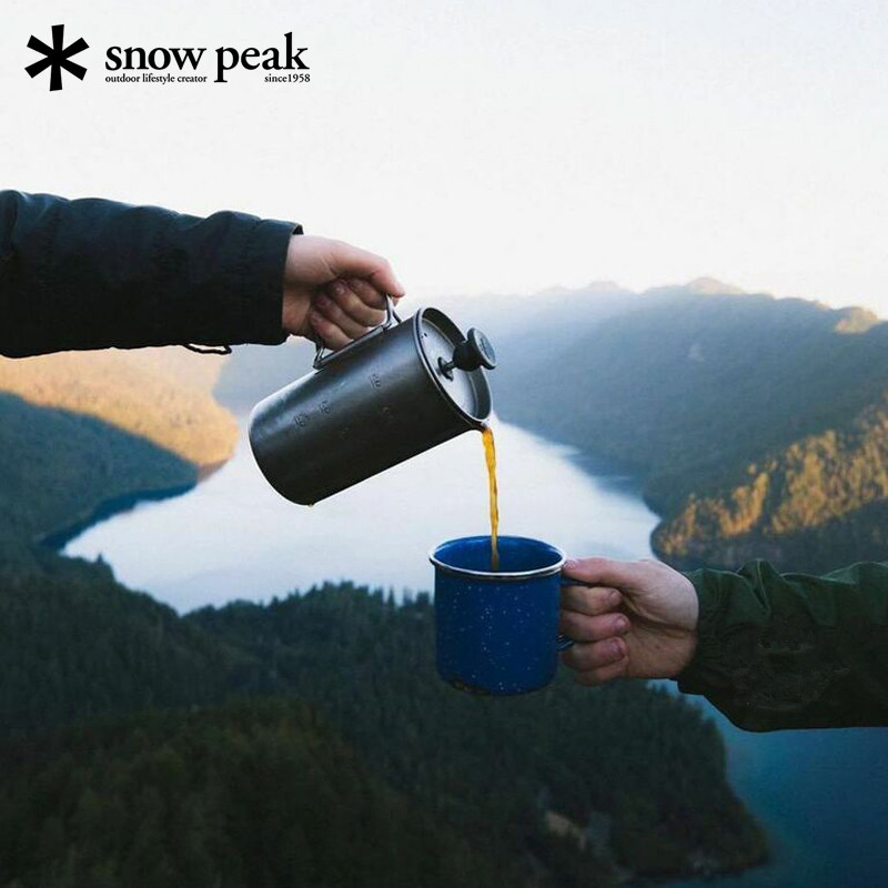 Snow Peak 雪峰 CS-111 钛合金法压咖啡壶 450mL340.31元