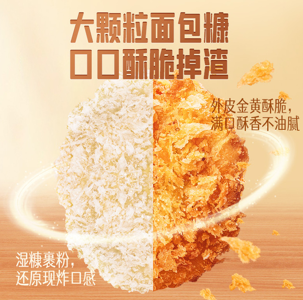 必品阁 香煎酥酥鸡排 300g*4袋66.4元包邮（双重优惠）