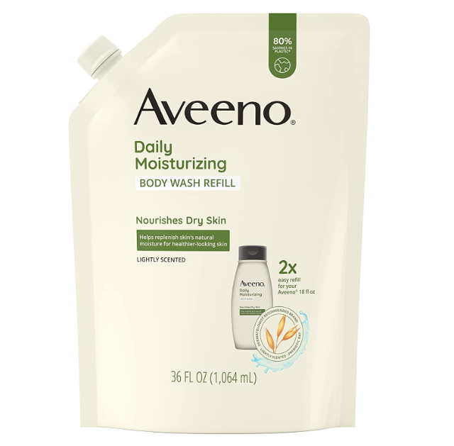 Aveeno 艾维诺 天然燕麦高效保湿沐浴露 补充装 1064mL新低67.57元