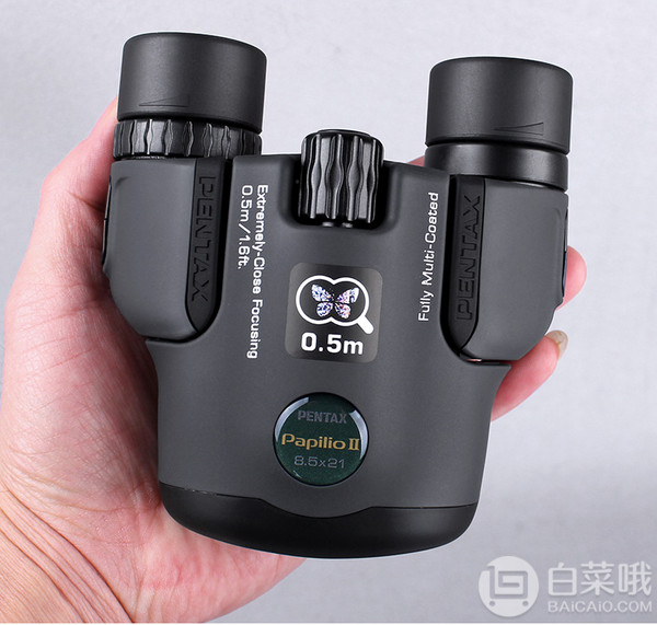 虫虫镜二代，Pentax 宾得 Papilio II 6.5×21双筒望远镜571.23元（可3件9折）
