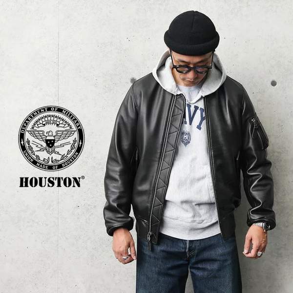 Houston 休斯顿 MA-1 男士山羊皮飞行员夹克81911269元