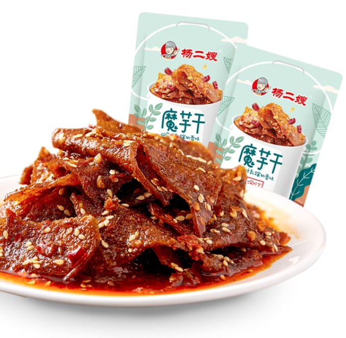 湖南特产，杨二嫂 香辣魔芋干 120g（10小包）11.8元包邮（需领券）