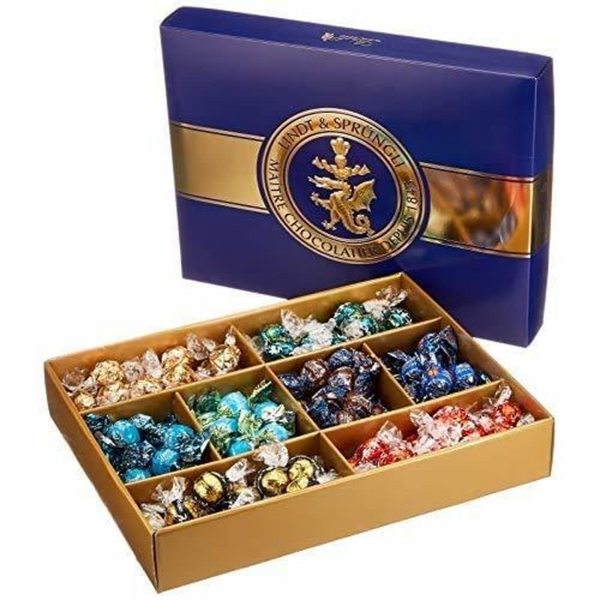 Lindt 瑞士莲 Lindor系列 夹心巧克力球鉴赏礼盒100粒（8口味，1473g）新低284.86元