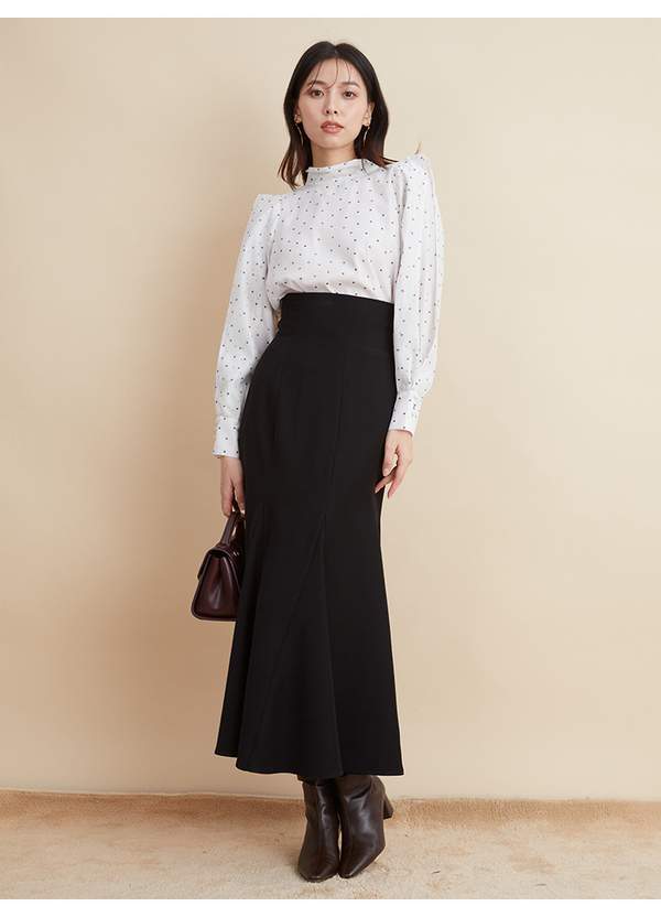 Snidel 女士玻璃纱后背大蝴蝶结长袖上衣 SWFB224156378.65元（天猫折后710元）