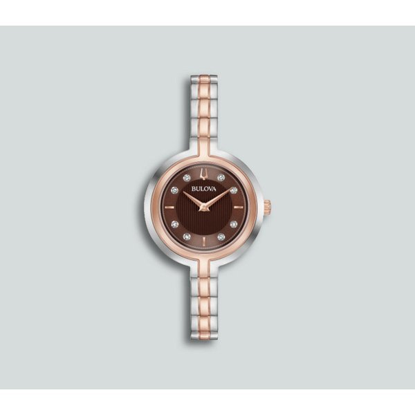<span>降314元白菜！</span>Bulova 宝路华 Rhapsody系列 98P194 女士镶钻手镯式腕表新低399.72元