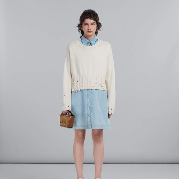 Marni 玛尼 Tropicalia 经典款编织小号手提斜挎包 两色3137.73元（可3件9折）