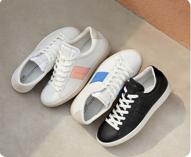 ECCO 爱步 Street Lite街头轻巧 女士真皮小白鞋休闲板鞋 212803新低406.48元（天猫旗舰店1449元）