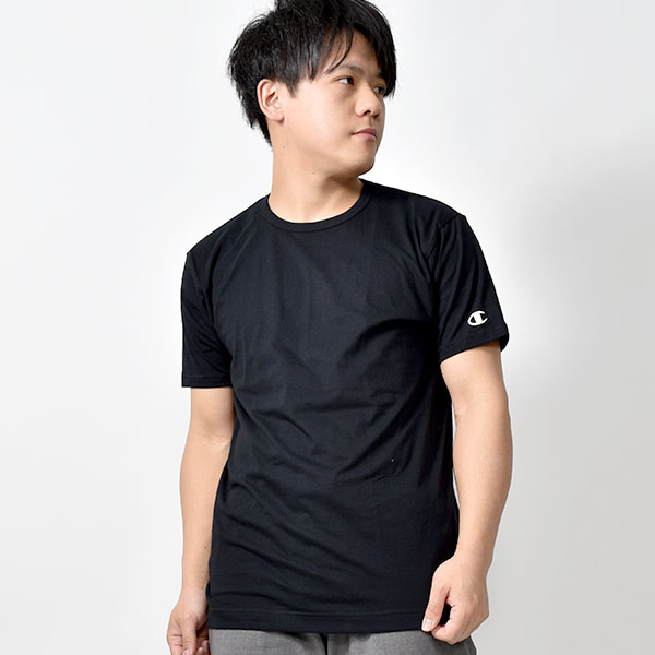 日版 Champion 冠军牌 男士竹节棉抗菌防臭短袖T恤 2件装 CM1-T70191.38元（49.85元/件）