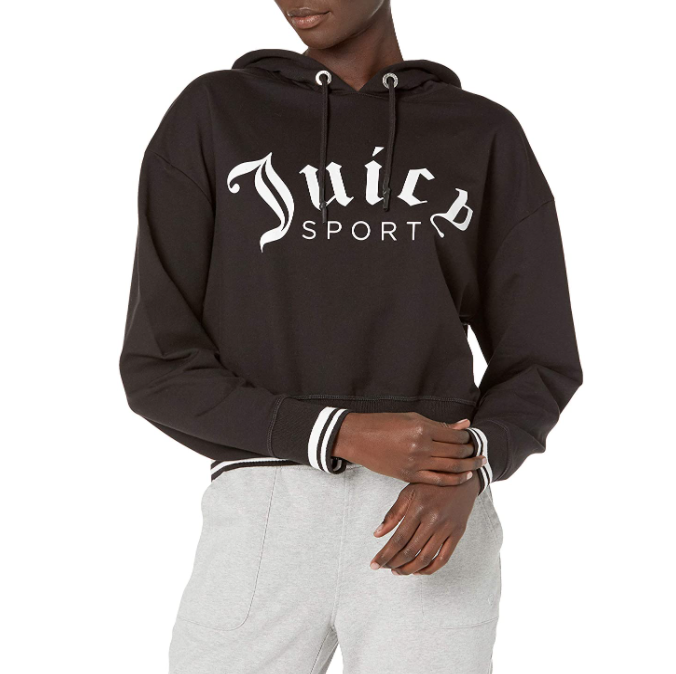 Juicy Couture 橘滋 女士短款连帽卫衣170元