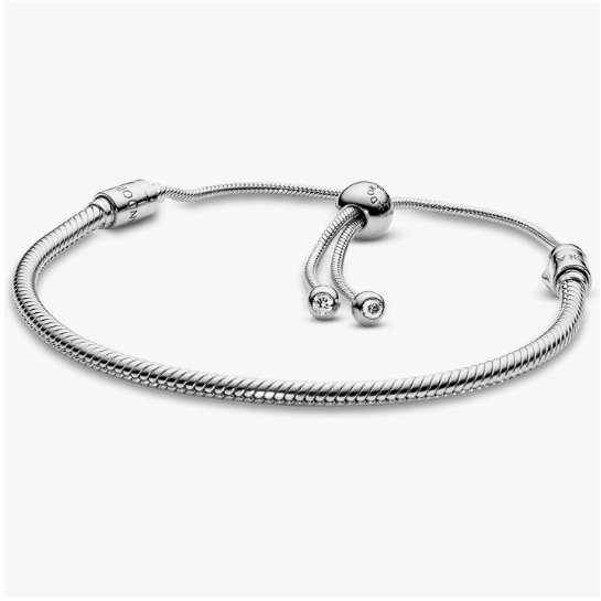 PANDORA 潘多拉 Moments 经典925银蛇骨手链 597125CZ342.3元